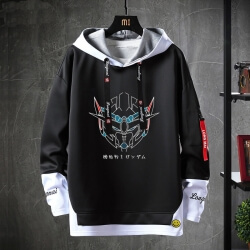 Gundam Sweatshirt Black Jacket