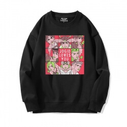 Vintage Anime JoJo Ceket Siyah Kujo Jotaro Sweatshirt