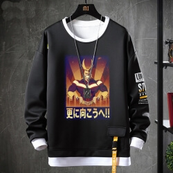 Anh hùng của tôi Academia Sweatshirt Hot Topic Anime Black Hoodie