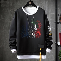 Fake Two-Piece Coat Batman Joker Sweatshirts