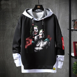 Batman Joker Tops Fake Two-Piece Sweatshirts