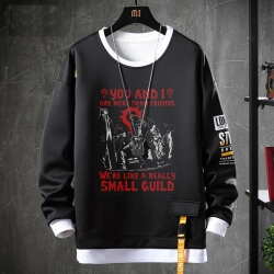 Sahte İki Parçalı Coat WOW Oyunu Sweatshirt