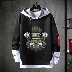 World Warcraft Jacket Fake Two-Piece Sweatshirts