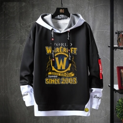 Blizzard WOW Áo len Fake Two-Piece Sweatshirts