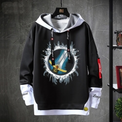 WOW Klasik Sweatshirt Siyah Ceket