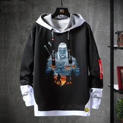 The Witcher Jacket Fake Two-Piece Cyberpunk Sweatshirt