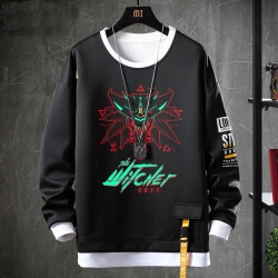 The Witcher Coat Fake Two-Piece Cyberpunk Sweatshirt