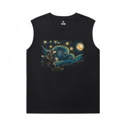 Quality Starry Sky Shirts Famous Painting Full Sleeveless T Shirt