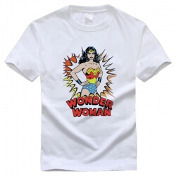 Wonderwoman Batman ยุติธรรมรุ่งอรุณผ้าฝ้าย 100% Tee
