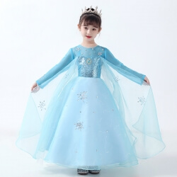 Girls Quality Disney Frozen 2 Elsa Dress Elsa Dress Up Costume For Kids