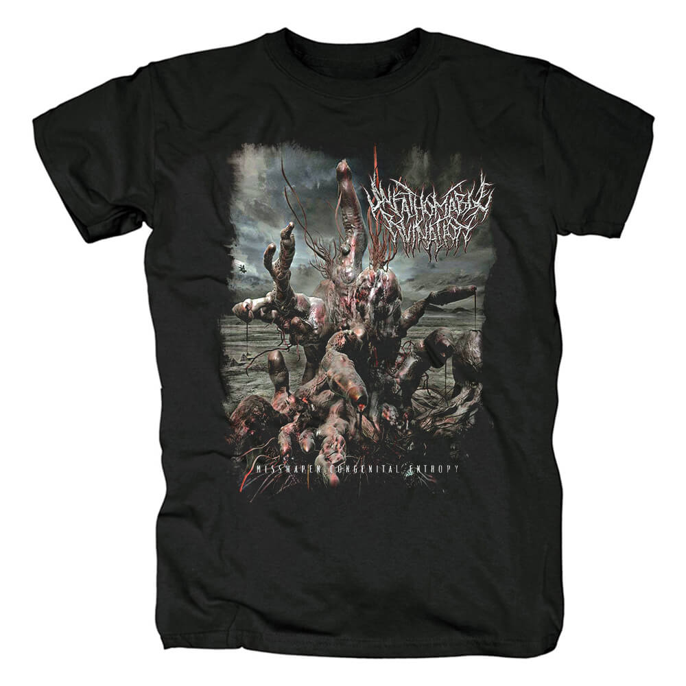 Uk Unfathomable Ruination Idiosyncratic Chaos T-Shirt Hard Rock Band Graphic Tees