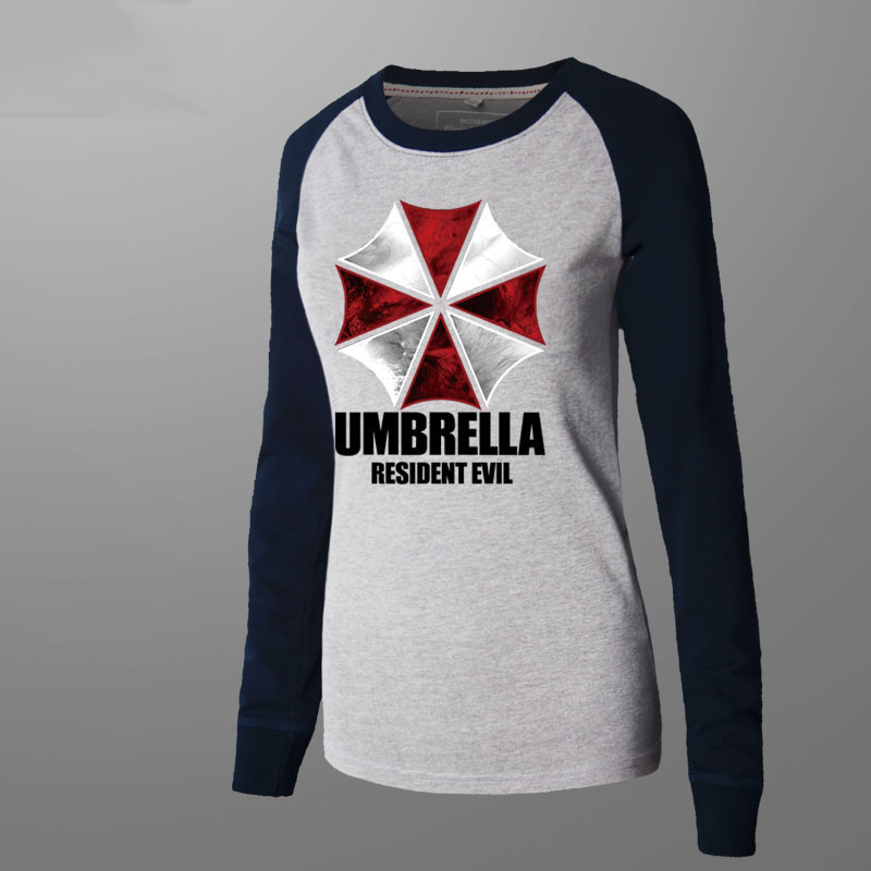 Unique Resident Evil Umbrella Long Sleeve Women Tee Shirt