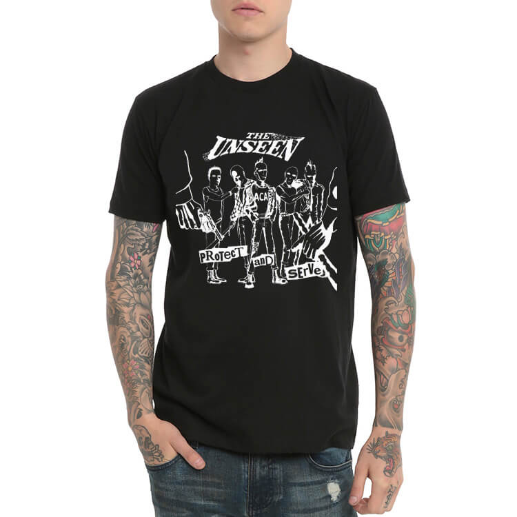 Unseen Heavy Metal Rock T-Shirt Black | WISHINY