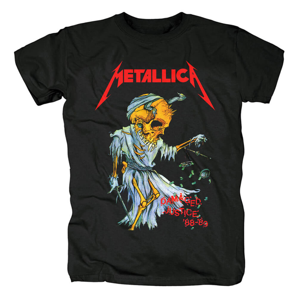 Us Metal Rock Graphic Tees Metallica T-Shirt | WISHINY