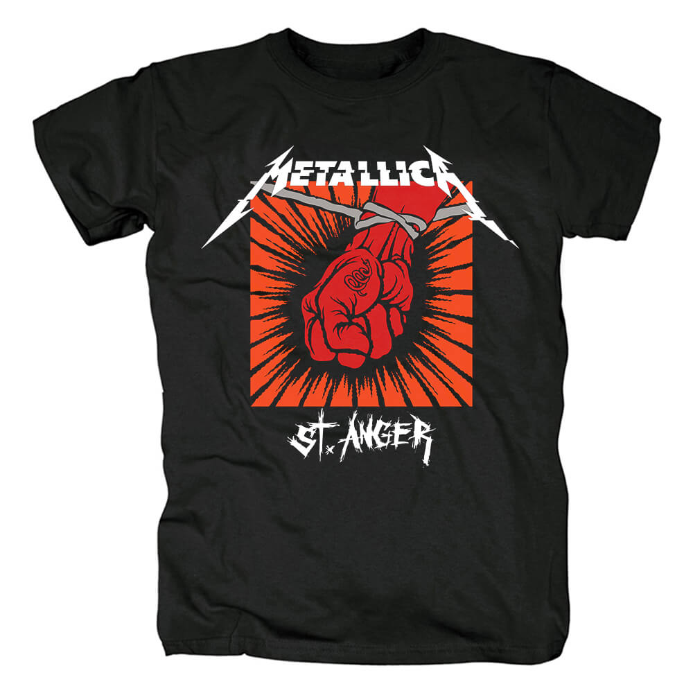 Us Metal Rock Graphic Tees Unique Metallica Band St.Anger T-Shirt | WISHINY