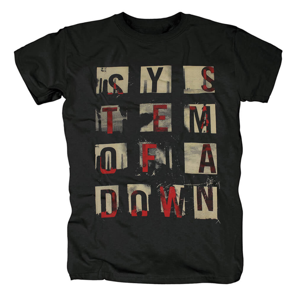 Us System Of A Down T-Shirt Metal Rock Shirts | WISHINY