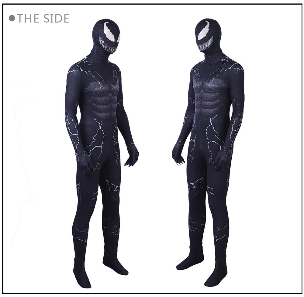 Venom Edward Brock Jumpsuits Spiderman Venom Cosplay Costume