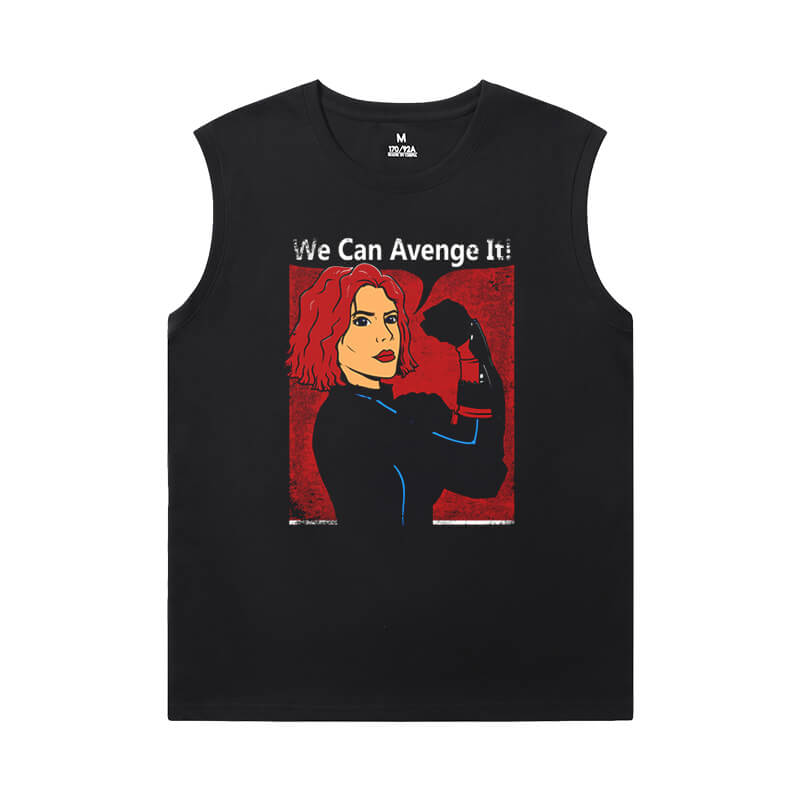 The Avengers Shirts Marvel Black Widow Cheap Sleeveless T Shirts