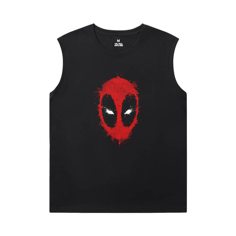Marvel Deadpool Mens Graphic Sleeveless Shirts Tee
