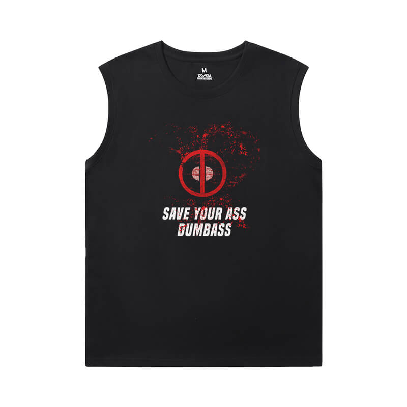 Marvel Deadpool Sleeveless Shirts For Mens Online Tee Shirt