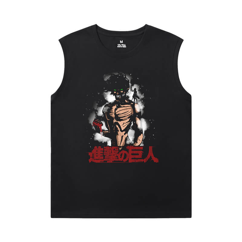 Attack on Titan Men'S Sleeveless T Shirts For Gym Anime Shirt