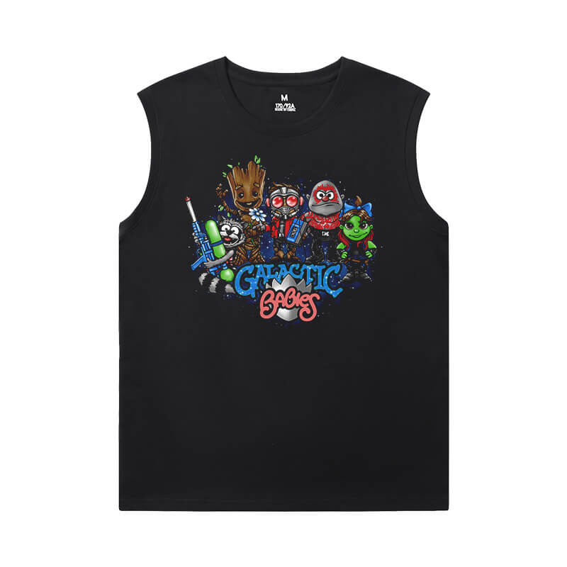 The Avengers Groot Shirts Marvel Guardians of the Galaxy Mens Sleeveless T Shirts
