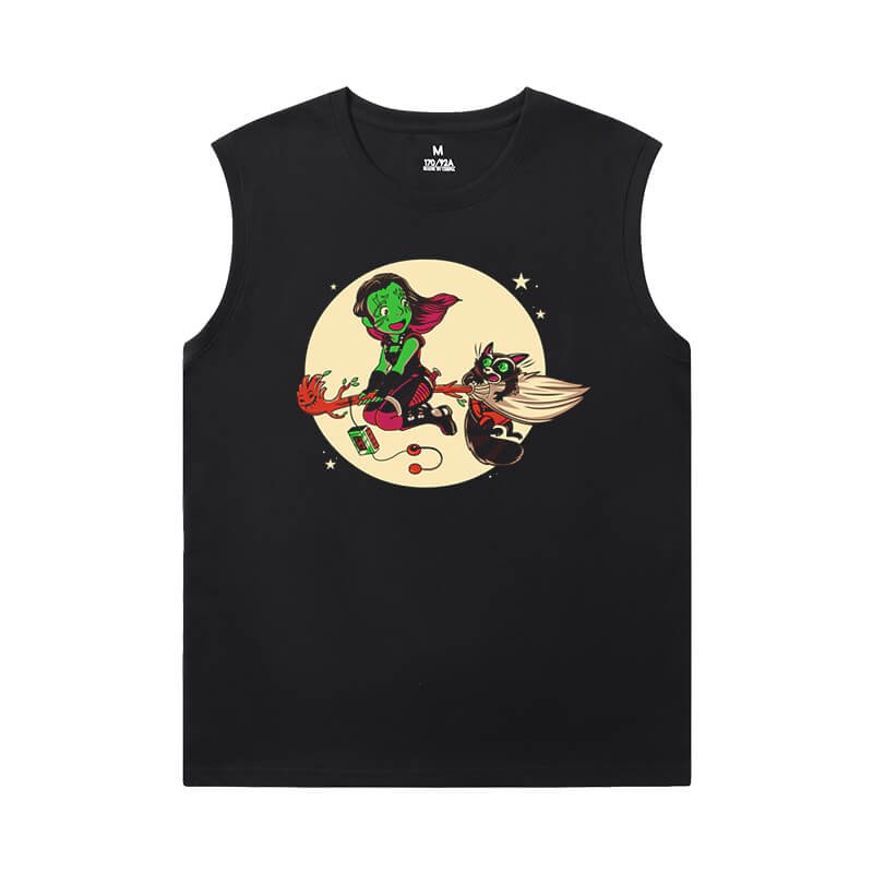 The Avengers Groot Tshirts Marvel Guardians of the Galaxy Sleeveless Printed T Shirts Mens