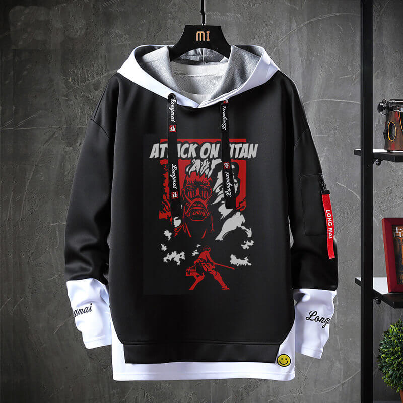 Attack on Titan Sweatshirt Black Hoodie | WISHINY