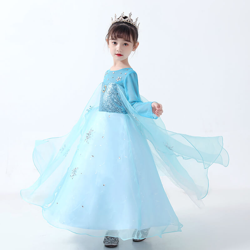 Girls Quality Disney Frozen 2 Elsa Dress Elsa Dress Up Costume For Kids ...