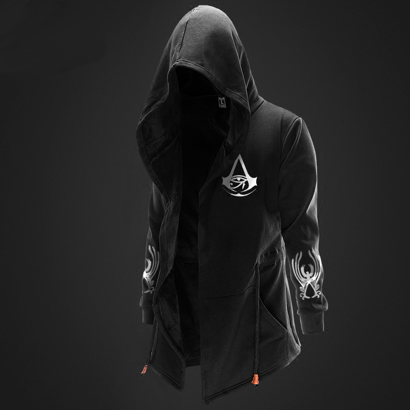 Assassin S Creed Origins Long Cosplay Sweater Black Hoodie For Men   主图1 9 