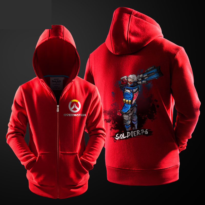 Overwatch Reaper Zipper Hoodie Sweater SD00746